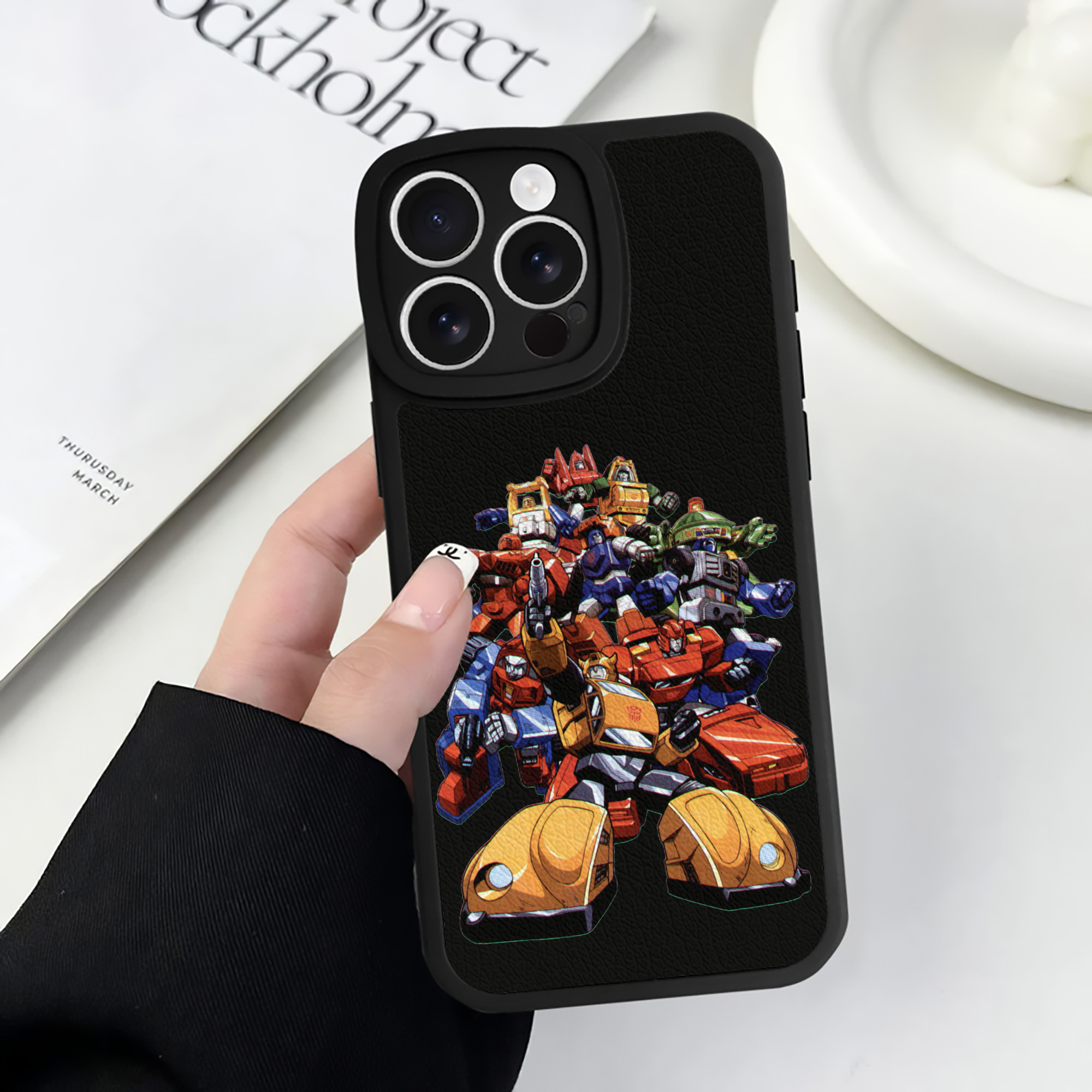 （画像用）  【iPhone 16シリーズ対応】シリコンスマホケース（レザー調） 材質：シリコン